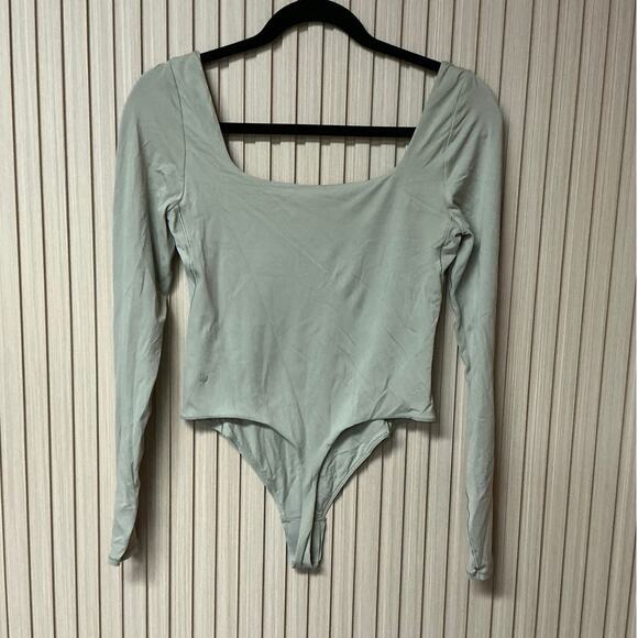 Lululemon Wundermost Nulu Square-Neck Long Sleeve Bodysuit Women’s M - Picture 2 of 9